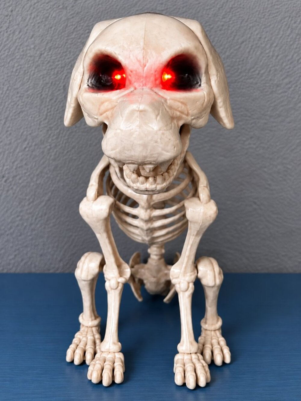 Dollar Tree Motion Activated Skeleton Dog Light Sound Halloween NEW